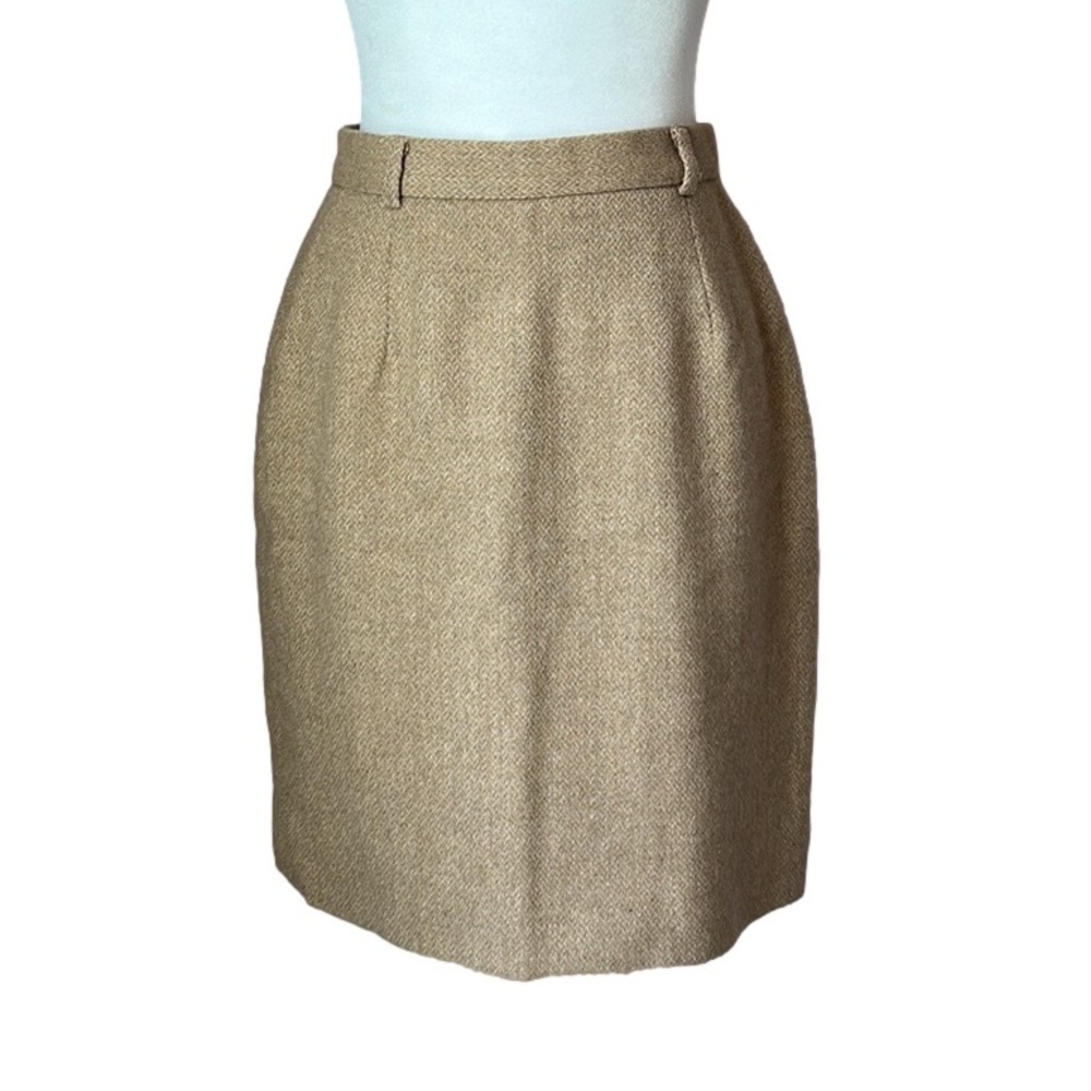 Vintage Ralph Lauren Blue Label 100% Wool Skirt (ILGWU) Made In USA Tag Size 6 - Picture 1 of 13
